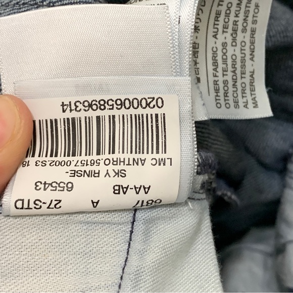 Anthro x Levi's Made and Crafted Stems Flare Dark Wash Jeans - Picture 9 of 10